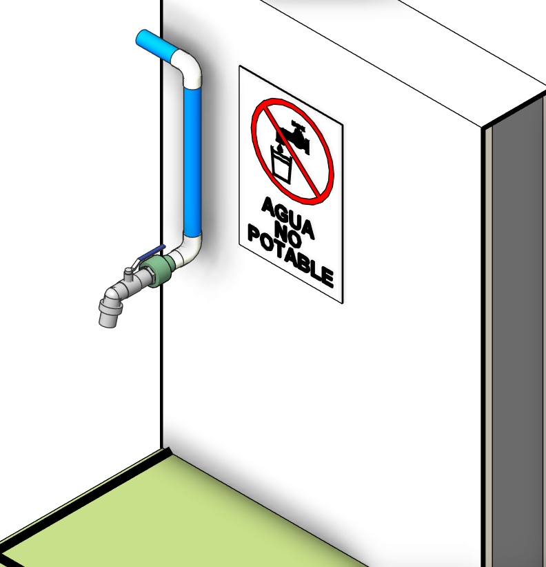 Grifo agua no potable